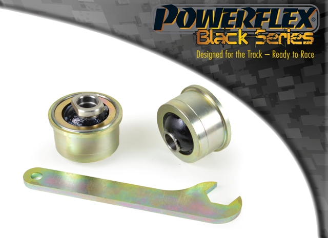 Silentblocs excentriques anti-lift de bras de suspension avant "Black Series" (paire) POWERFLEX – Subaru Impreza / XV – PFF69-502GBLK