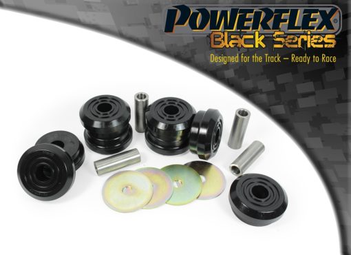 Silentblocs de berceau arrière "Black Series" (4 pcs) POWERFLEX – Audi A4 / S4 / RS4 – PFR3-122BLK