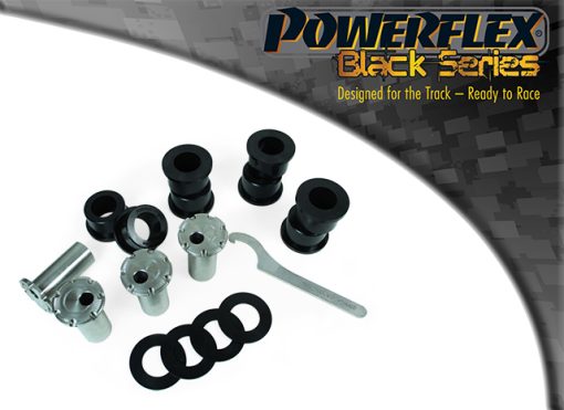 Silentblocs réglables de bras oscillants arrière "Black Series" (4 pcs) POWERFLEX – BMW Série 5 / Série 7 / Série 6 / M5 – PFR5-606GBLK