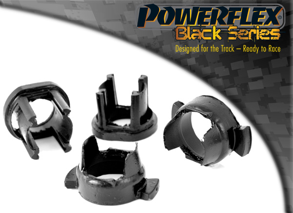 Inserts de silentblocs arrière de berceau arrière "Black Series" (paire) POWERFLEX – Peugeot 206 – PFR50-413BLK