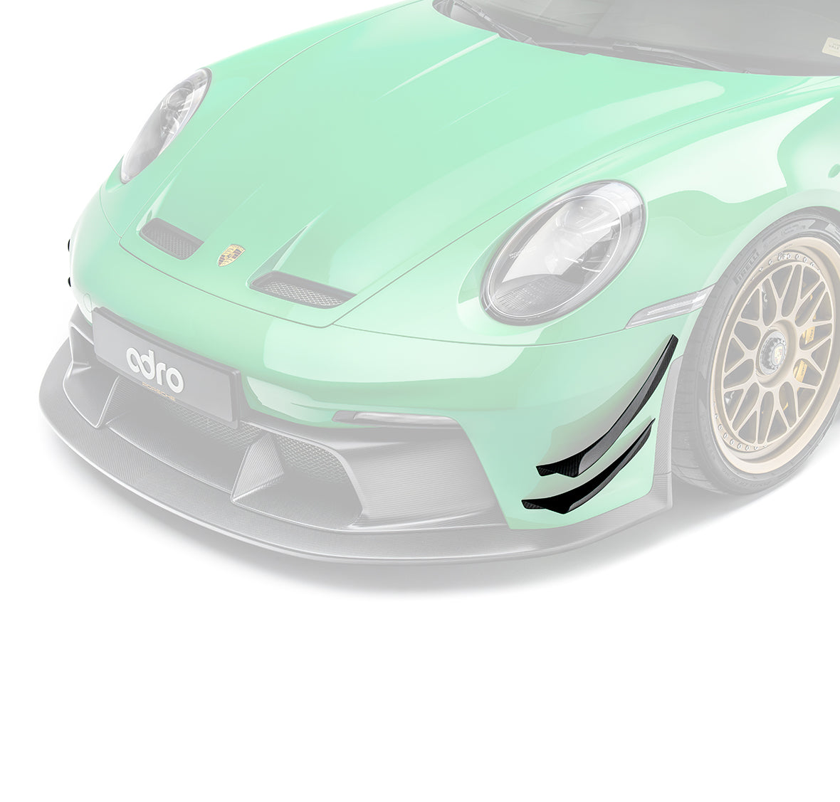 Canards de Pare-Choc Avant ADRO – Porsche 911 (992) GT3 4.0 510 ch – A23A10-1601 – Image 2