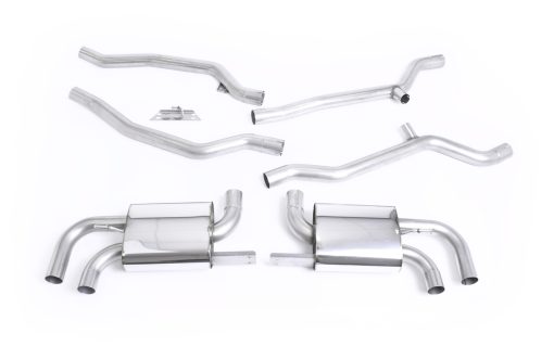 Ligne cat-back non résonnée (embouts d'origine 4.8 V8) MILLTEK – Porsche Cayenne (II 958) Turbo 4.8T V8 500 ch – SSXPO108