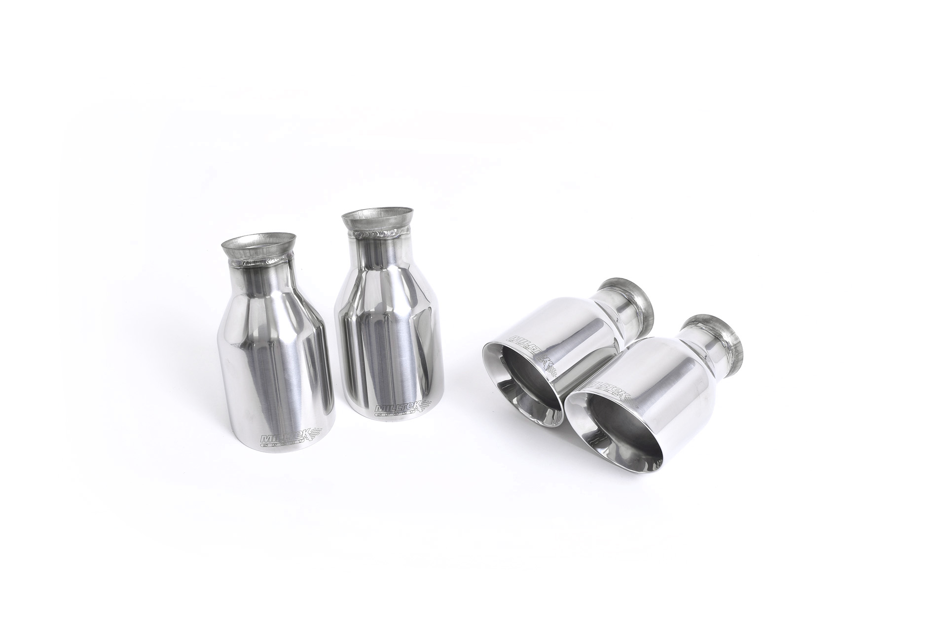 Embouts d'échappement style Cup polis MILLTEK – Porsche Cayenne (II 958) Turbo 4.8T V8 500 ch – SSXPO112