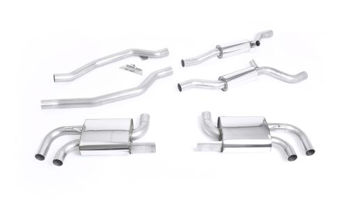 Ligne cat-back résonnée (embouts d'origine 4.8 V8) MILLTEK – Porsche Cayenne (II 958) Turbo 4.8T V8 500 ch – SSXPO109