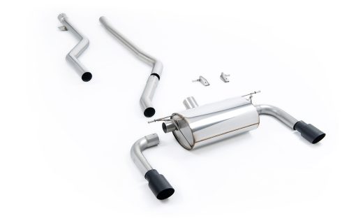 Ligne cat-back race (sorties GT-90 Cerakote noir) MILLTEK – BMW Série 3 (F3X) 320i 184 ch – SSXBM1073