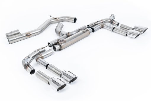 Cat-back Race non résonné (embouts ovales polis berline) MILLTEK – Audi S3 (8Y) 2.0 TFSI – SSXAU1017