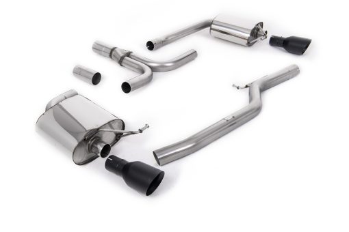 Ligne cat-back 3.0 TDI (double sortie GT100 Cerakote noir) MILLTEK – Audi A5 (8T) 3.0 TDI – SSXAU440