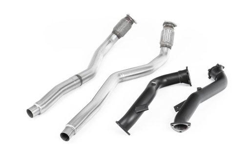 Downpipes 76 mm sans catalyseur (ligne d’origine) MILLTEK – Audi RS6 / RS7 / S6 / S7 – SSXAU634