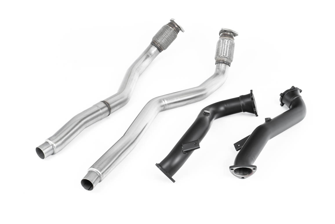 Downpipes 76 mm sans catalyseur (ligne d’origine) MILLTEK – Audi RS6 / RS7 / S6 / S7 – SSXAU634