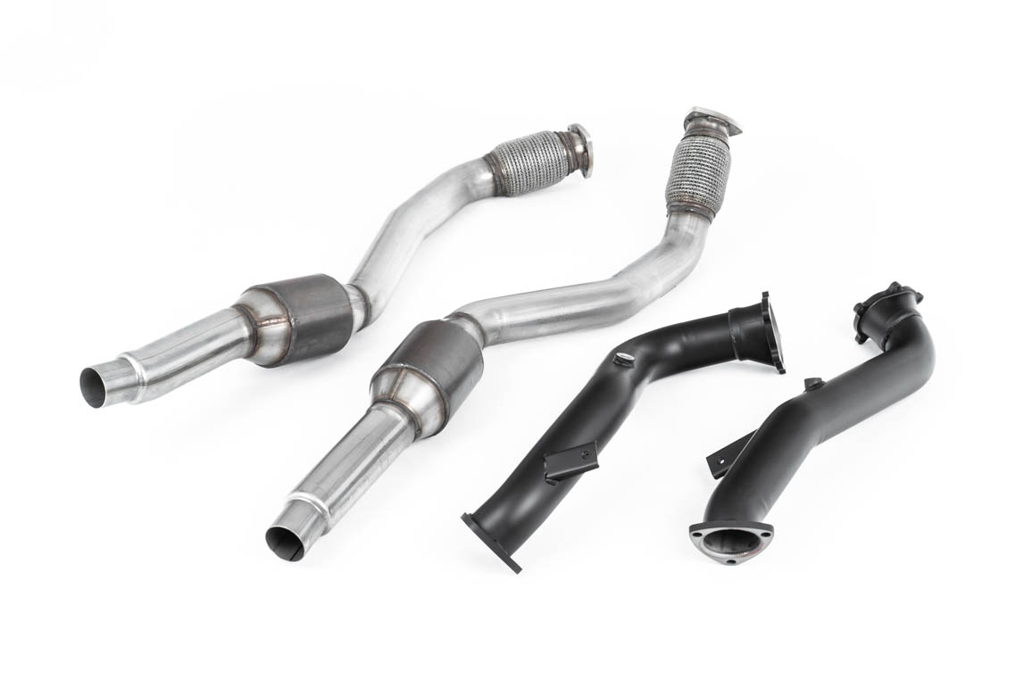 Downpipes 76 mm à catalyseurs sport (ligne d’origine) MILLTEK – Audi RS6 / RS7 / S6 / S7 – SSXAU635