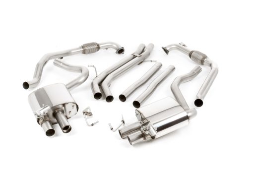 Ligne cat-back non résonnée (4 sorties GT-100 titane brûlé) MILLTEK – Audi S5 (F5) 3.0 TFSI 354 ch – SSXAU713