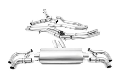 Ligne GPF-back non résonnée (embouts d'origine) MILLTEK – Audi RSQ8 (F1) 4.0 V8 TFSI 600 ch – SSXAU899