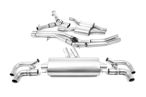 Ligne cat-back résonnée (embouts d'origine sans découpe) MILLTEK – Audi RSQ8 (F1) 4.0 V8 TFSI 600 ch – SSXAU957