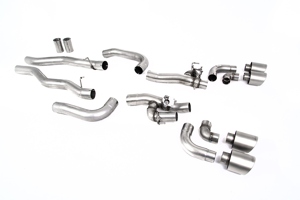 GPF-back (bypass arrière à valves GT-115 titane brossé) MILLTEK – BMW M8 / M8 GC – SSXBM1187