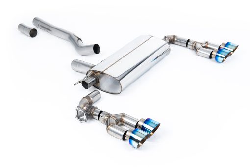Ligne GPF-back (quatre embouts GT-100 titane brûlé) MILLTEK – BMW Série 1 (F40) M135i 2.0T 306 ch – SSXBM1247