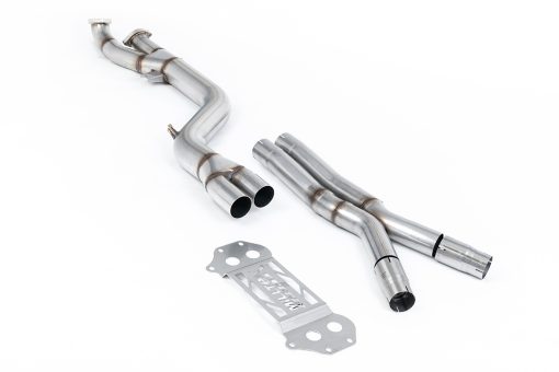 Bypass GPF 4 pouces (tube en X axle-back d'origine) MILLTEK – BMW M3 / M4 – SSXBM1336