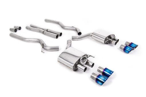 Ligne cat-back (embouts GT-100 titane brûlé) MILLTEK – Ford Mustang (VI) GT 5.0 V8 – SSXFD285