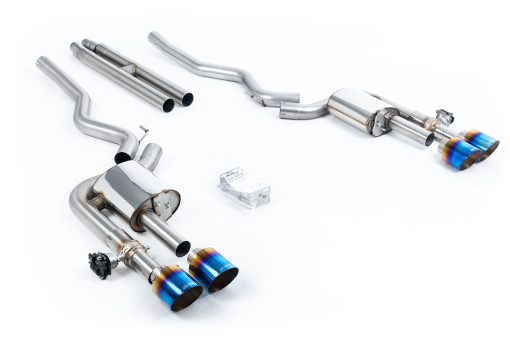 Cat-back à valves tube en H (embouts titane brûlé) MILLTEK – Ford Mustang (VII, VI) 5.0 V8 – SSXFD423