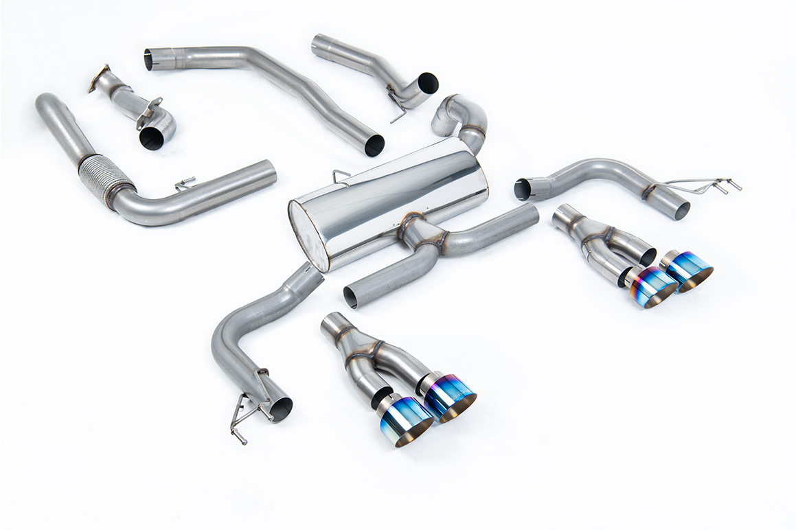 Ligne cat-back Race non résonnée (conduite à gauche) MILLTEK – Honda Civic (9TH) 2.0T Type R 310 ch – SSXHO237