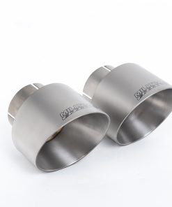 Sorties GT-100 titane brossé avec platine de fixation MILLTEK – Porsche 911 (991) GT3 4.0 – SSXPO133