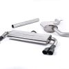 Ligne cat-back résonnée sans silencieux AV (4 embouts noirs) MILLTEK – Seat Leon (III 5F) 2.0 TSI – SSXSE167