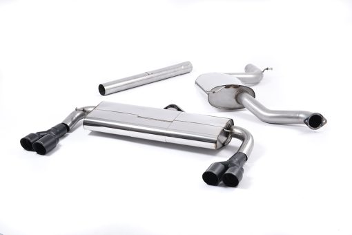 Ligne cat-back résonnée sans silencieux AV (4 embouts noirs) MILLTEK – Seat Leon (III 5F) 2.0 TSI – SSXSE167