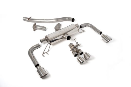 Cat-back secondaire non résonné (embouts polis BVM) MILLTEK – Toyota Corolla GR 1.6T 304 ch – SSXTY145