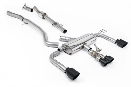Cat-back primaire non résonné (embouts Cerakote noir BVM) MILLTEK – Toyota Corolla GR 1.6T 304 ch – SSXTY150