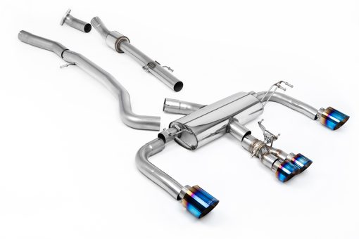 Cat-back primaire non résonné (embouts titane brûlé BVM) MILLTEK – Toyota Corolla GR 1.6T 304 ch – SSXTY152