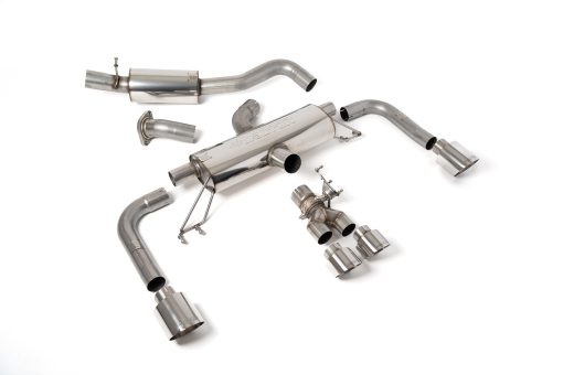 Cat-back secondaire résonné (embouts polis BVM) MILLTEK – Toyota Corolla GR 1.6T 304 ch – SSXTY155