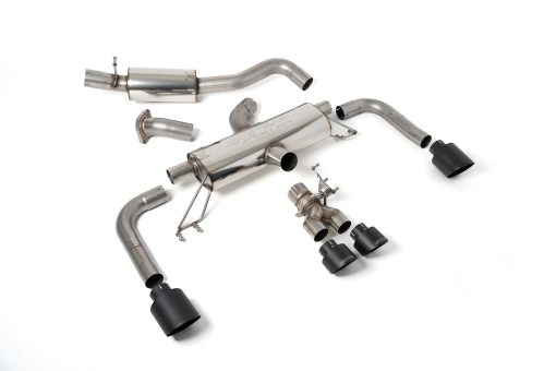 Cat-back secondaire résonné (embouts Cerakote noir BVM) MILLTEK – Toyota Corolla GR 1.6T 304 ch – SSXTY156