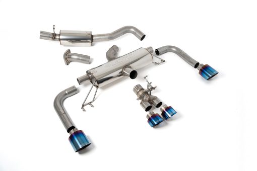 Cat-back secondaire résonné (embouts titane brûlé BVM) MILLTEK – Toyota Corolla GR 1.6T 304 ch – SSXTY158