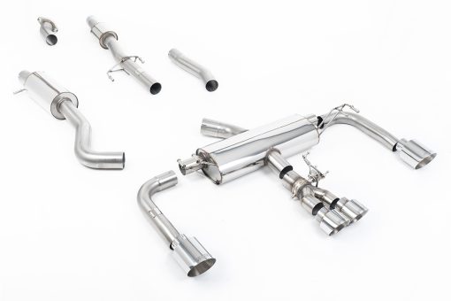 Cat-back primaire résonné (embouts polis BVM) MILLTEK – Toyota Corolla GR 1.6T 304 ch – SSXTY159