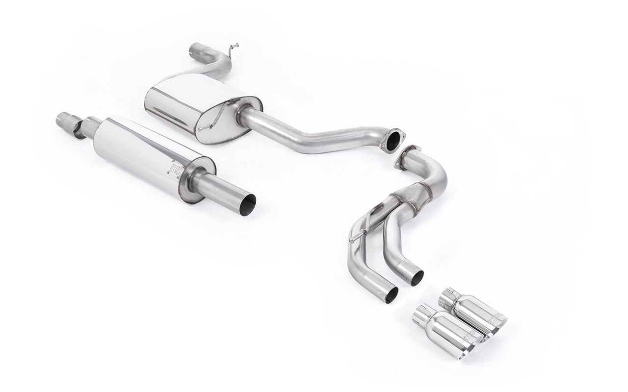 Ligne cat-back Road+ semi-résonnée MILLTEK – Seat Leon (III 5F) 1.8 180 ch