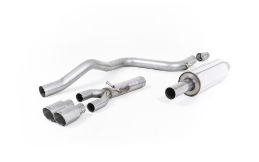 Ligne cat-back résonnée (embouts titane brossé) MILLTEK – Seat Leon (III 5F) 2.0 TDI 150 ch – SSXSE181