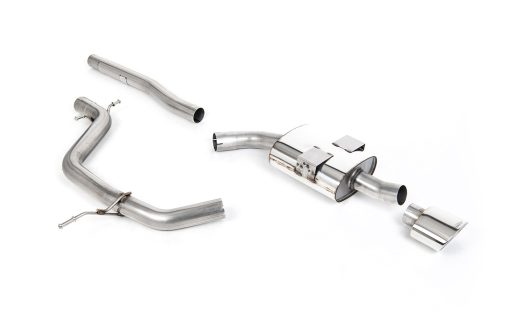Ligne cat-back non résonnée (embout ovale poli Cupra K1) MILLTEK – Seat Leon (II 1P) 2.0 TDI 170 ch – SSXSE128