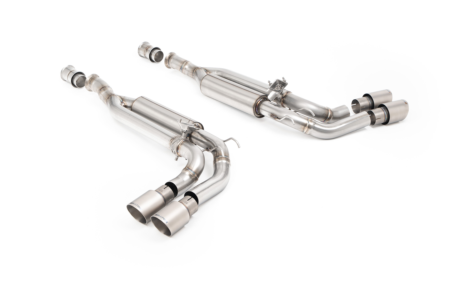 Ligne cat-back à valves (embouts titane brossé) MILLTEK – Mercedes G G63 AMG 585 ch – SSXMZ170