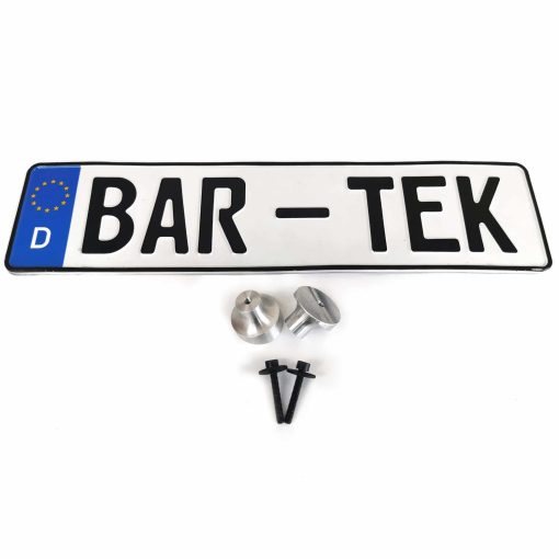 Support de plaque d'immatriculation incliné aluminium BAR-TEK – 2100273
