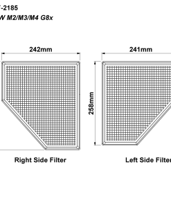 Paire de filtres à air de remplacement mousse RAMAIR – BMW M2 / M3 / M4 – RPF-2185 – Image 3