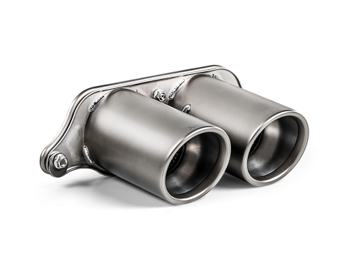 Embouts titane doubles ronds (paire) AKRAPOVIC – Porsche 911 (991) GT3 4.0 – TP-T/S/17