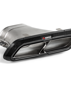 Embouts carbone brillant (paire) AKRAPOVIC – Mercedes E / E Coupé / All Terrain (W213) 63 AMG 4.0 Bi-Turbo / 63 AMG S 4.0 Bi Turbo – TP-CT/46/G – Image 2