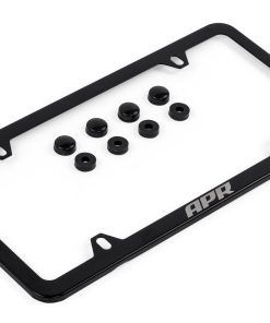 Cadre de plaque fin noir et cache-vis APR – A1000013