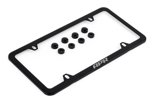 Cadre de plaque fin noir et cache-vis APR – A1000013
