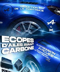 Kit d'écopes d'ailes avant Race carbone EVOX – Alpine A110 – 299322