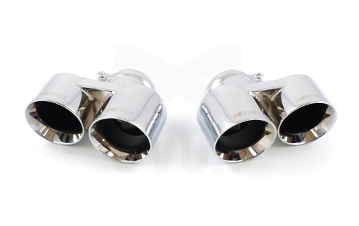 Sorties de silencieux chrome EVOX – Porsche 911 (997) Turbo 3.6T 480 ch – 939646