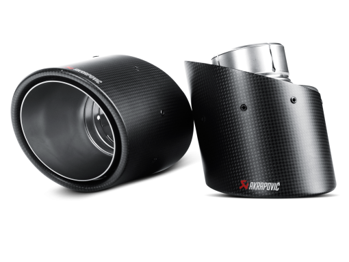 Jeu d'embouts carbone AKRAPOVIC – Fiat 500 / 595 / 695 Abarth 1.4 – TP-CS/1