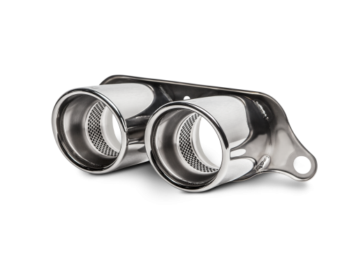 Embouts titane doubles ronds (paire) AKRAPOVIC – Porsche 911 (991, 997) GT3 – TP-PO997GT3H
