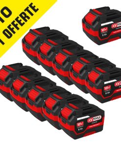 Pack batterie lithium-ion 18V 8Ah 10 +1 KS TOOLS – 515.4705F-A1