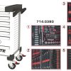 Servante blanche 7 tiroirs équipée de 384 outils KS TOOLS – 803.7380