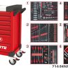 Servante rouge 7 tiroirs équipée de 455 outils KS TOOLS – 809.7452